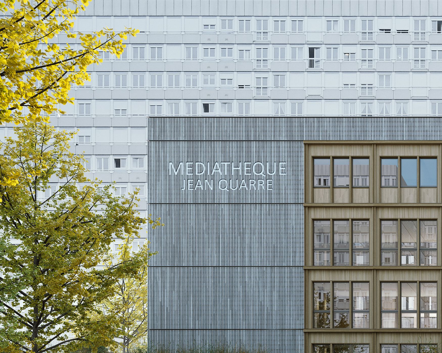 Supervue la architecture eqt paris mediatheque jean quarre Medium